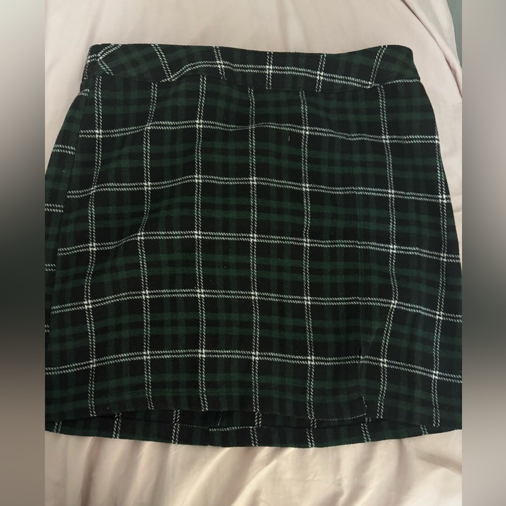 Plaid green women’s skirt